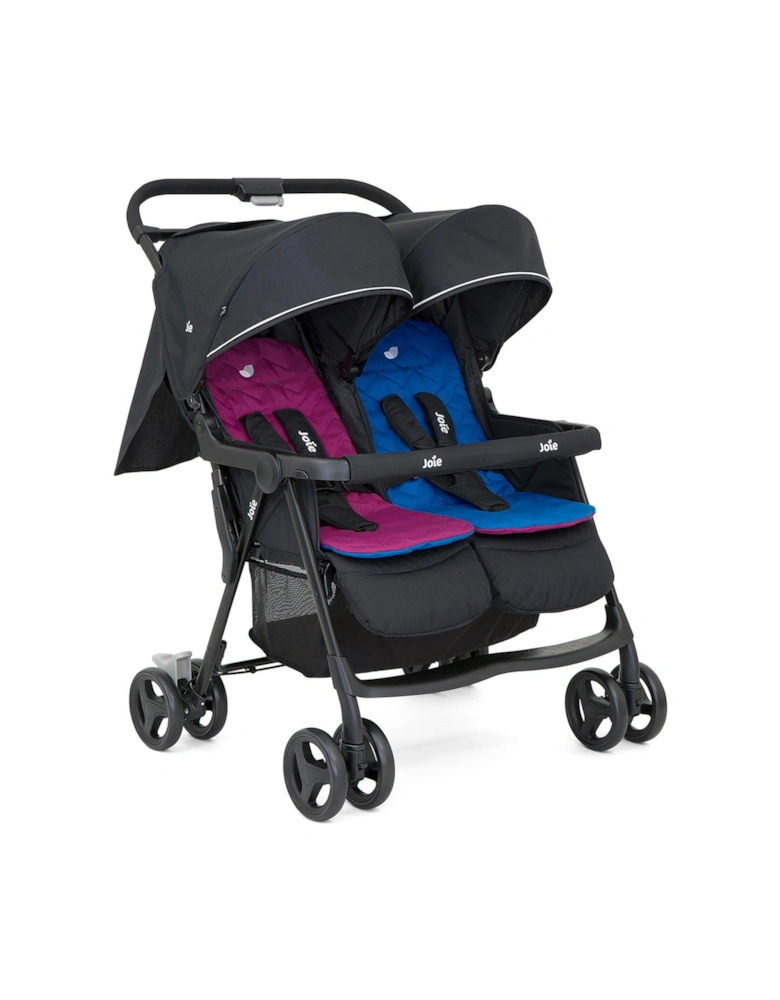 Aire Twin Stroller - Rosy/Sea