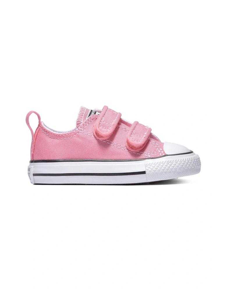 Infant Girls Easy-On Velcro Canvas Ox Trainers Trainers - Pink