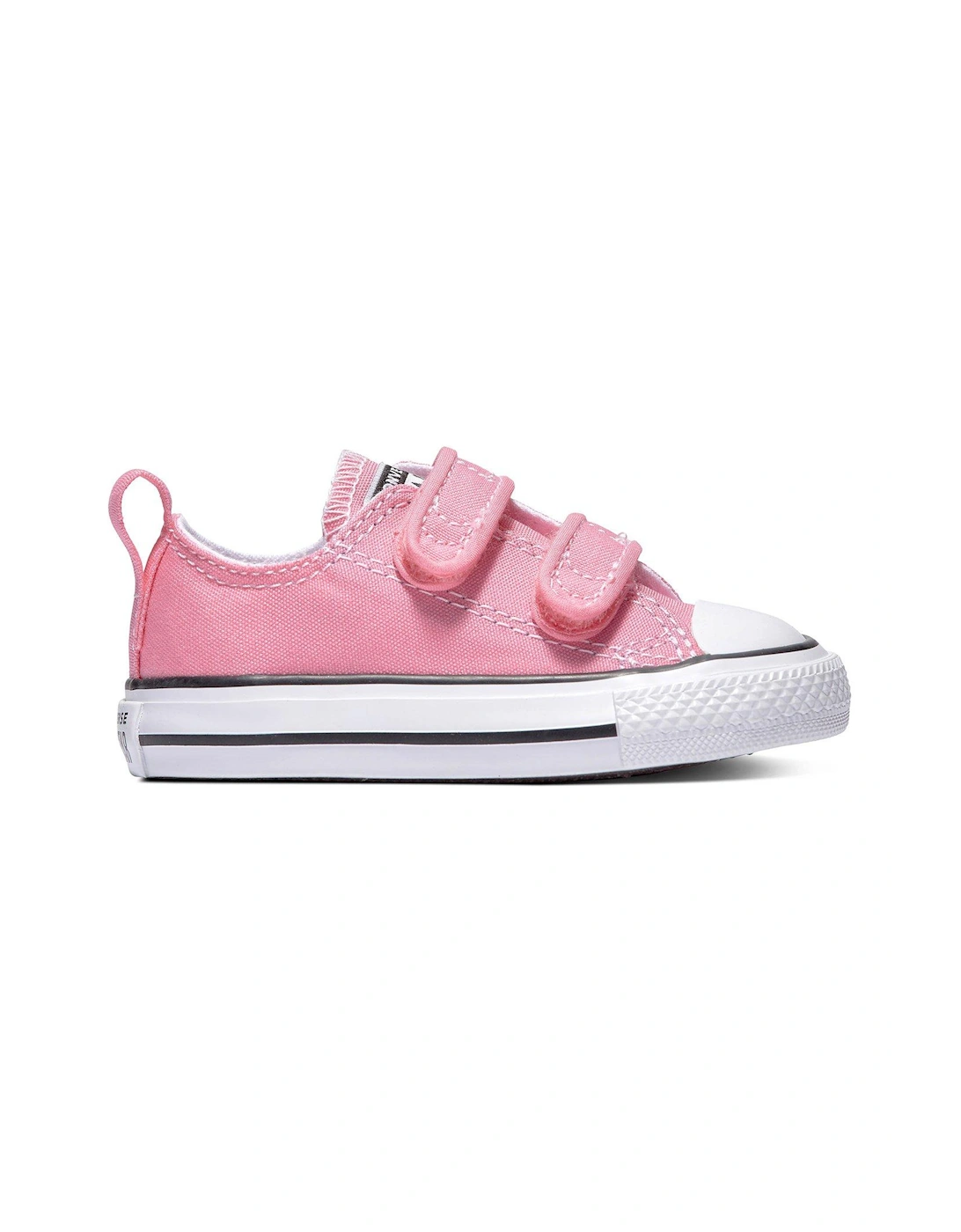 Infant Girls Easy-On Velcro Canvas Ox Trainers Trainers - Pink, 2 of 1