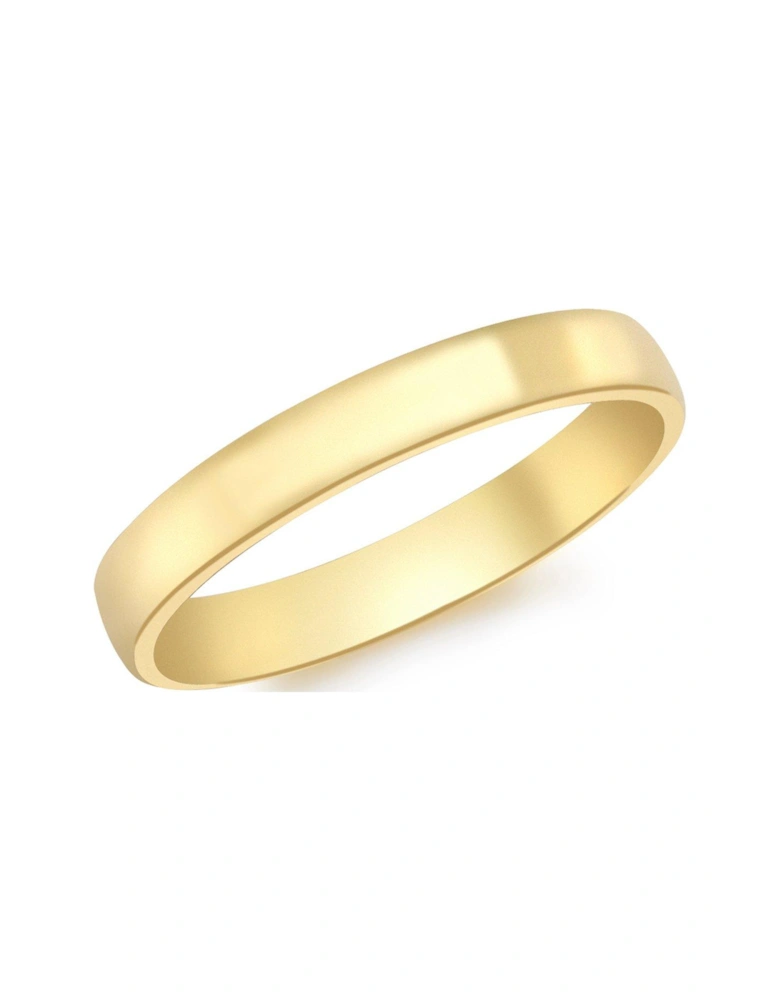 9ct Gold Court Wedding Band