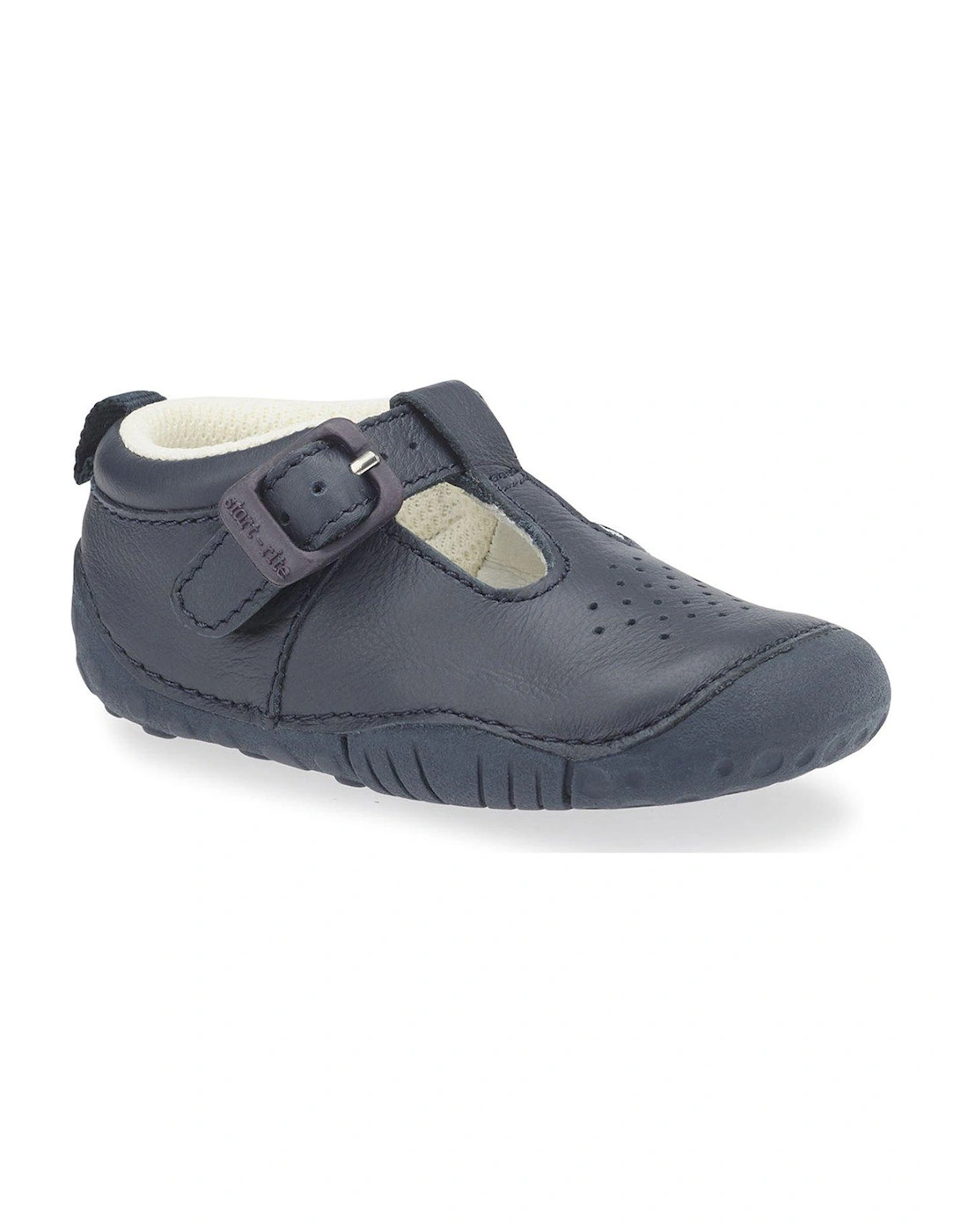 Baby Jack Navy Blue Soft Leather First Shoes, 2 of 1