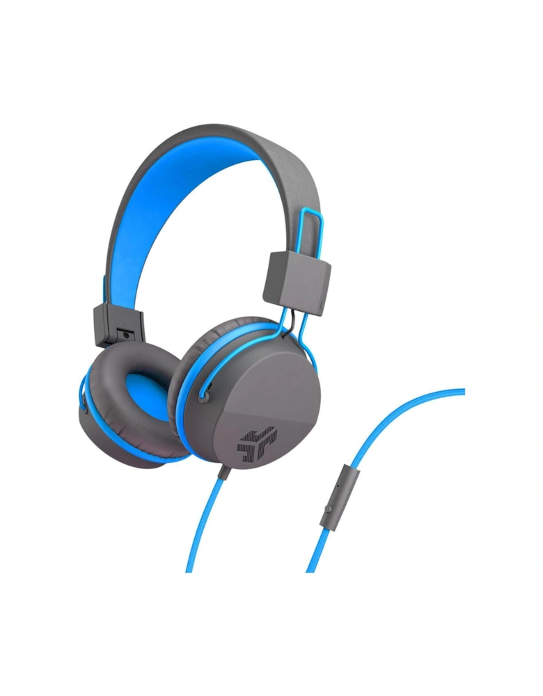 JBUDDIES Studio Kids Wired Headphones - Grey/Blue