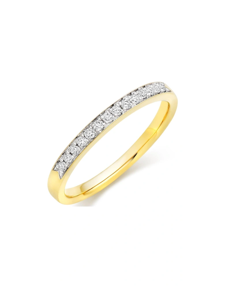 18ct Gold Diamond Half Eternity Wedding Ring