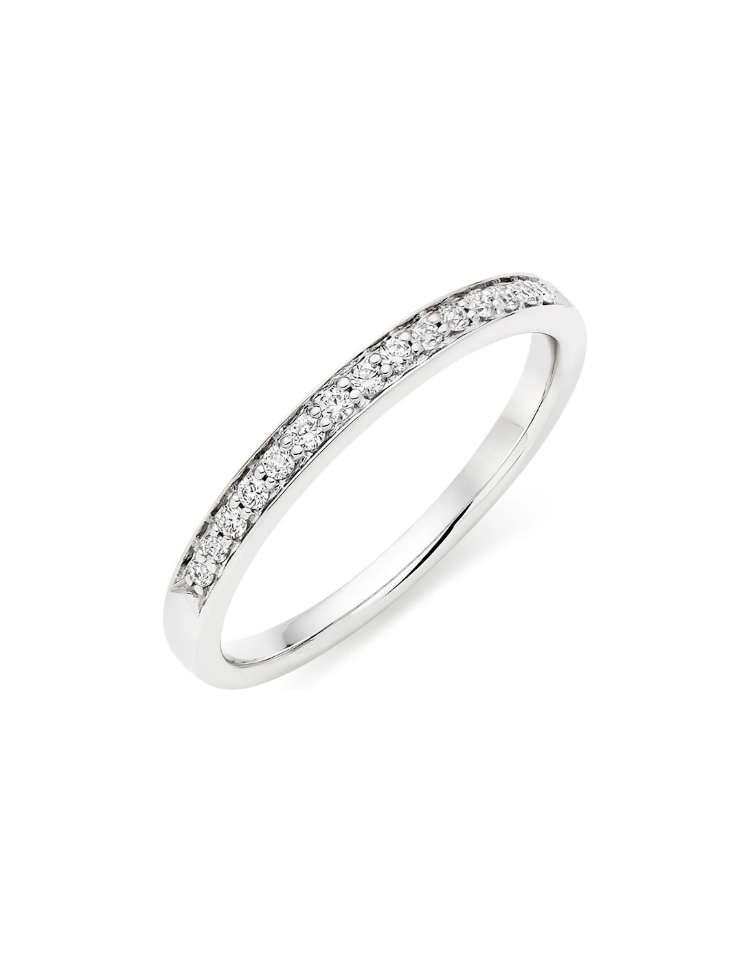 Platinum Diamond Half Eternity Ring, 2 of 1