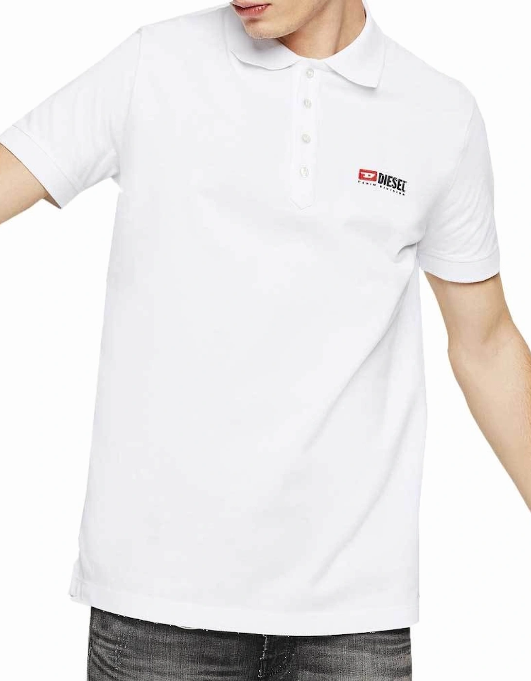 T-Weet-Div Logo Polo Shirt - White, 3 of 2
