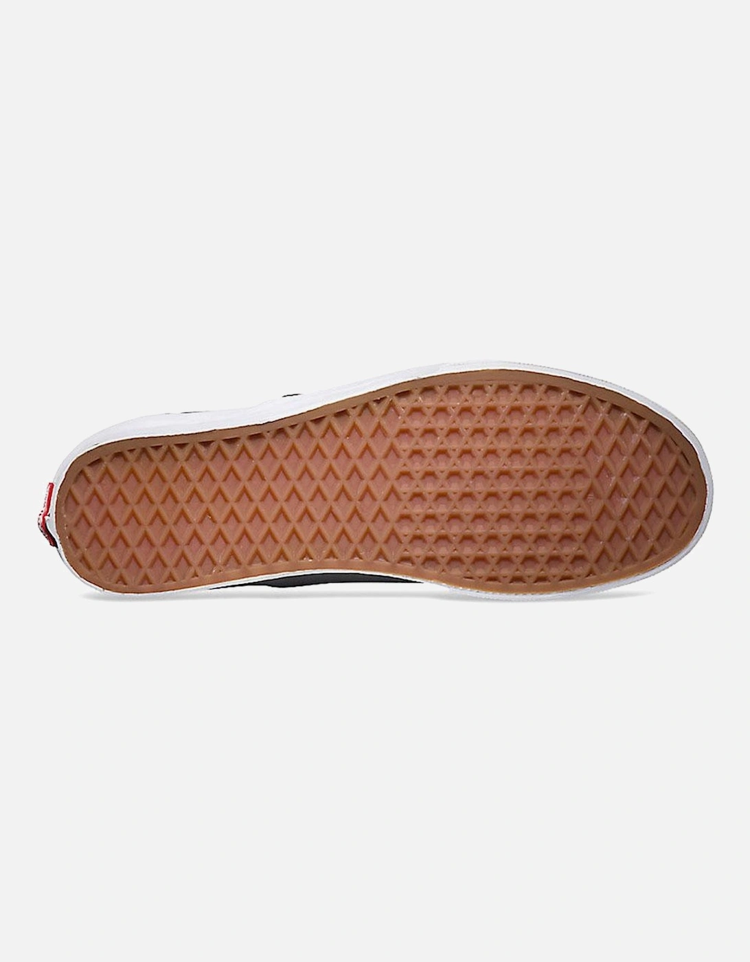 Classic Slip On Canvas Checkerboard Trainers -  Black / White