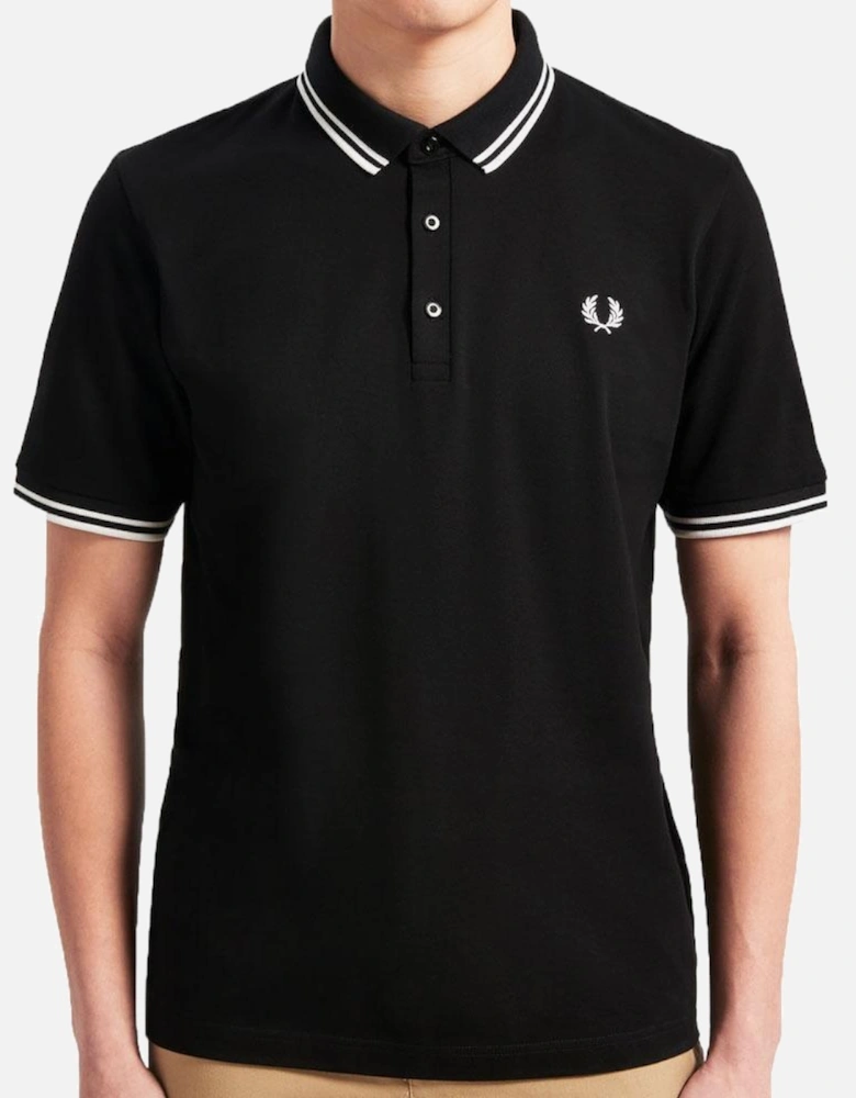 Made in Japan Pique Polo Shirt - 321 BLACK