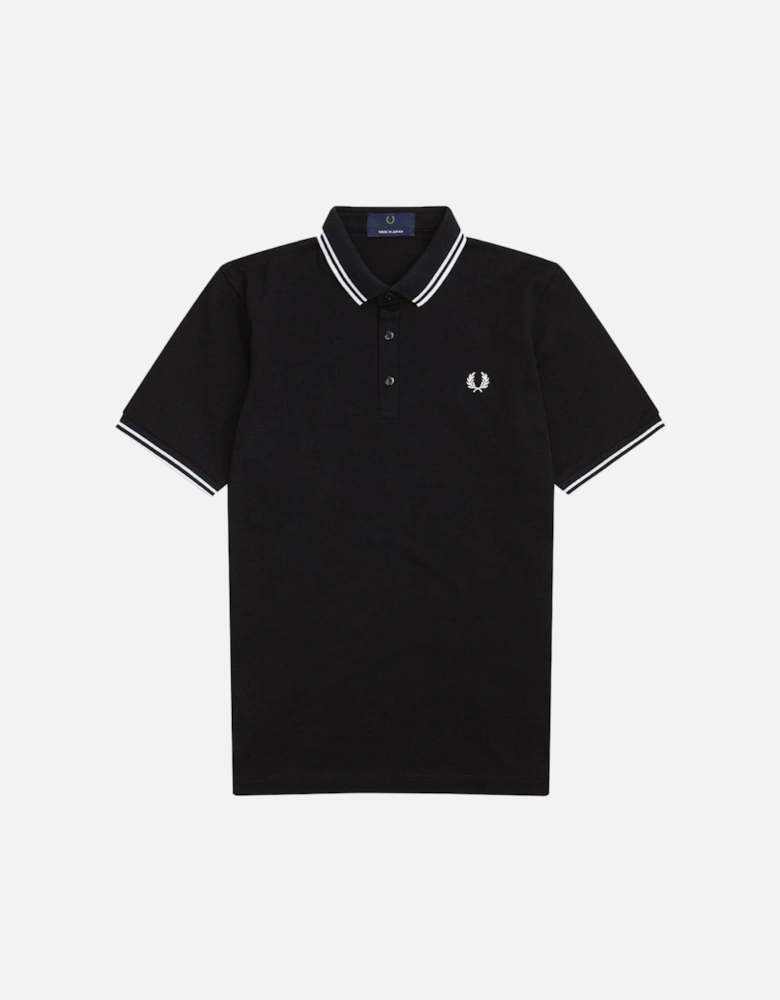 Made in Japan Pique Polo Shirt - 321 BLACK