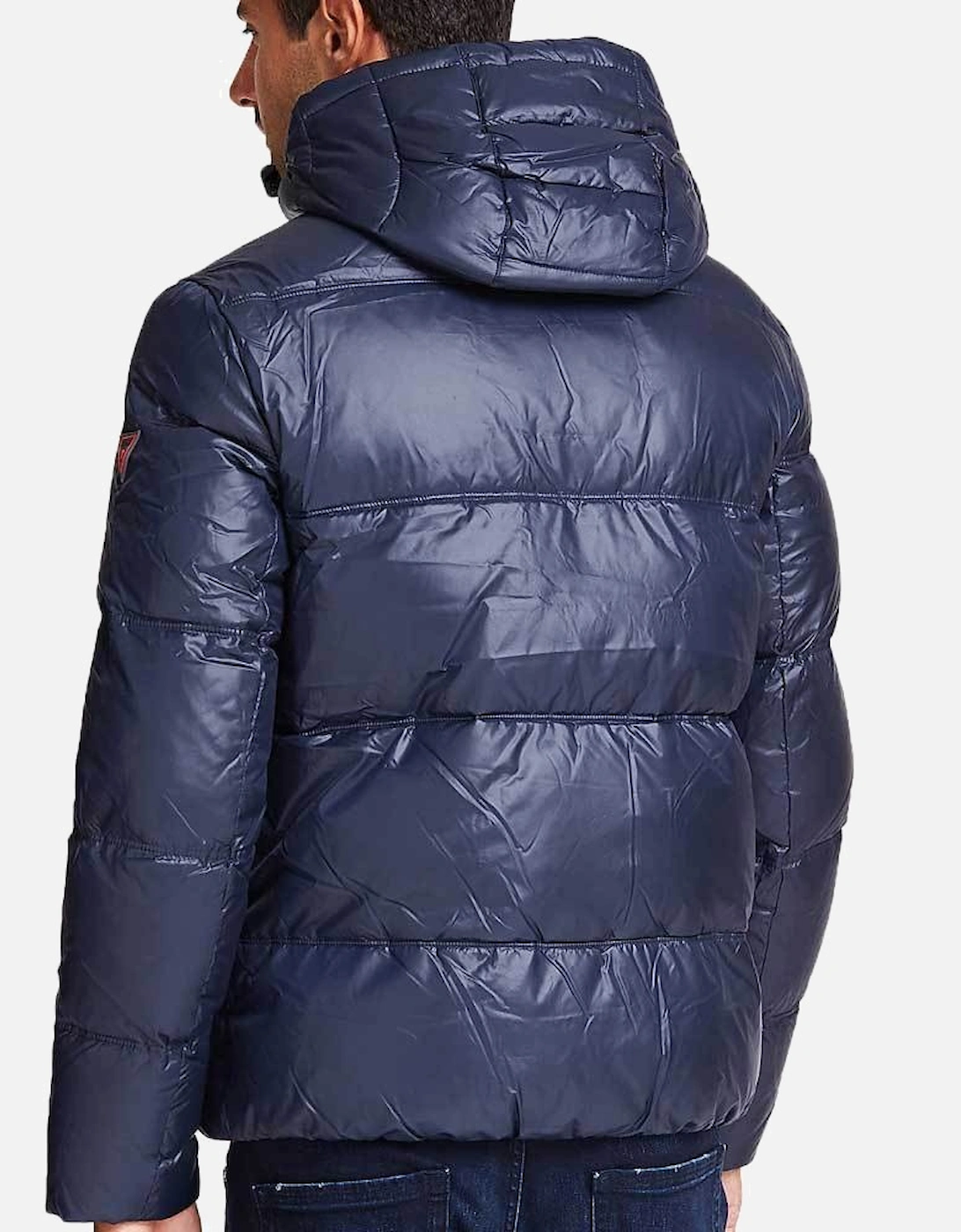 Hooded Puffer Jacket - Blue Navy M94L42