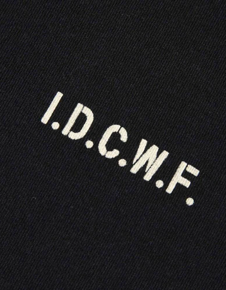 I.D.C.W.F Long Sleeve T-Shirt - Black