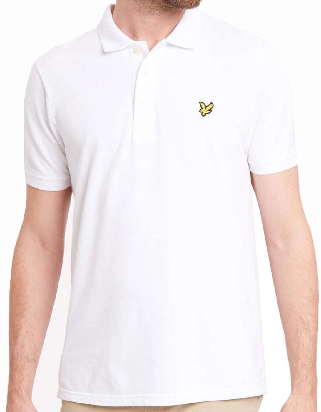 Plain Polo Shirt - White, 3 of 2