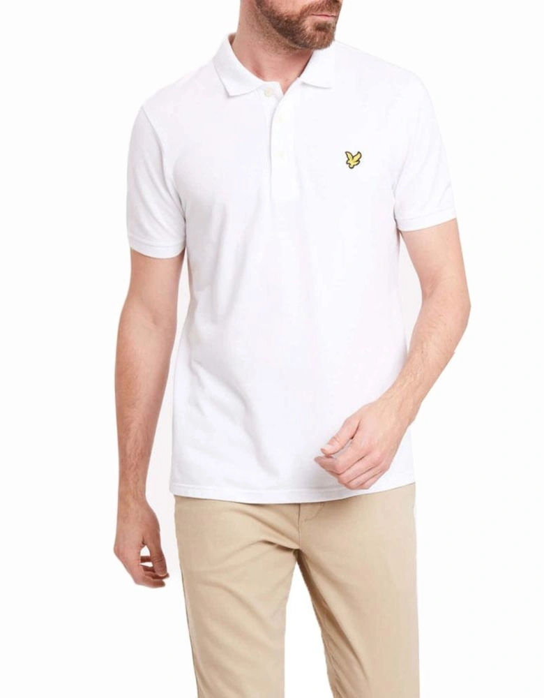 Plain Polo Shirt - White