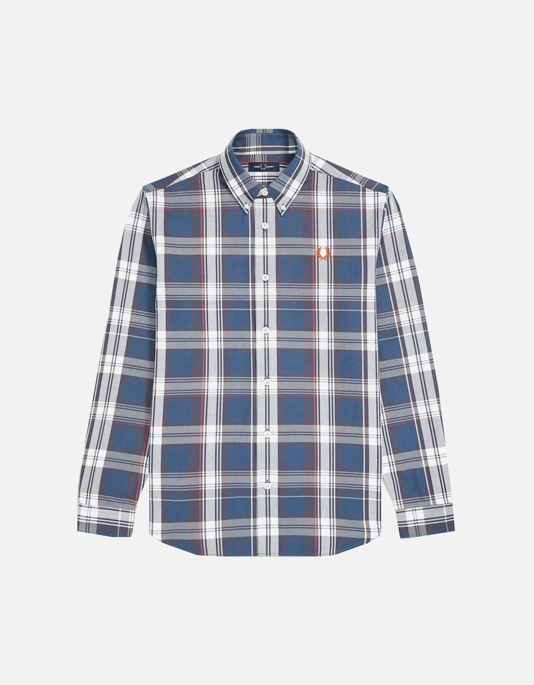 Authentic Midnight Blue Twill Check Shirt - M7567