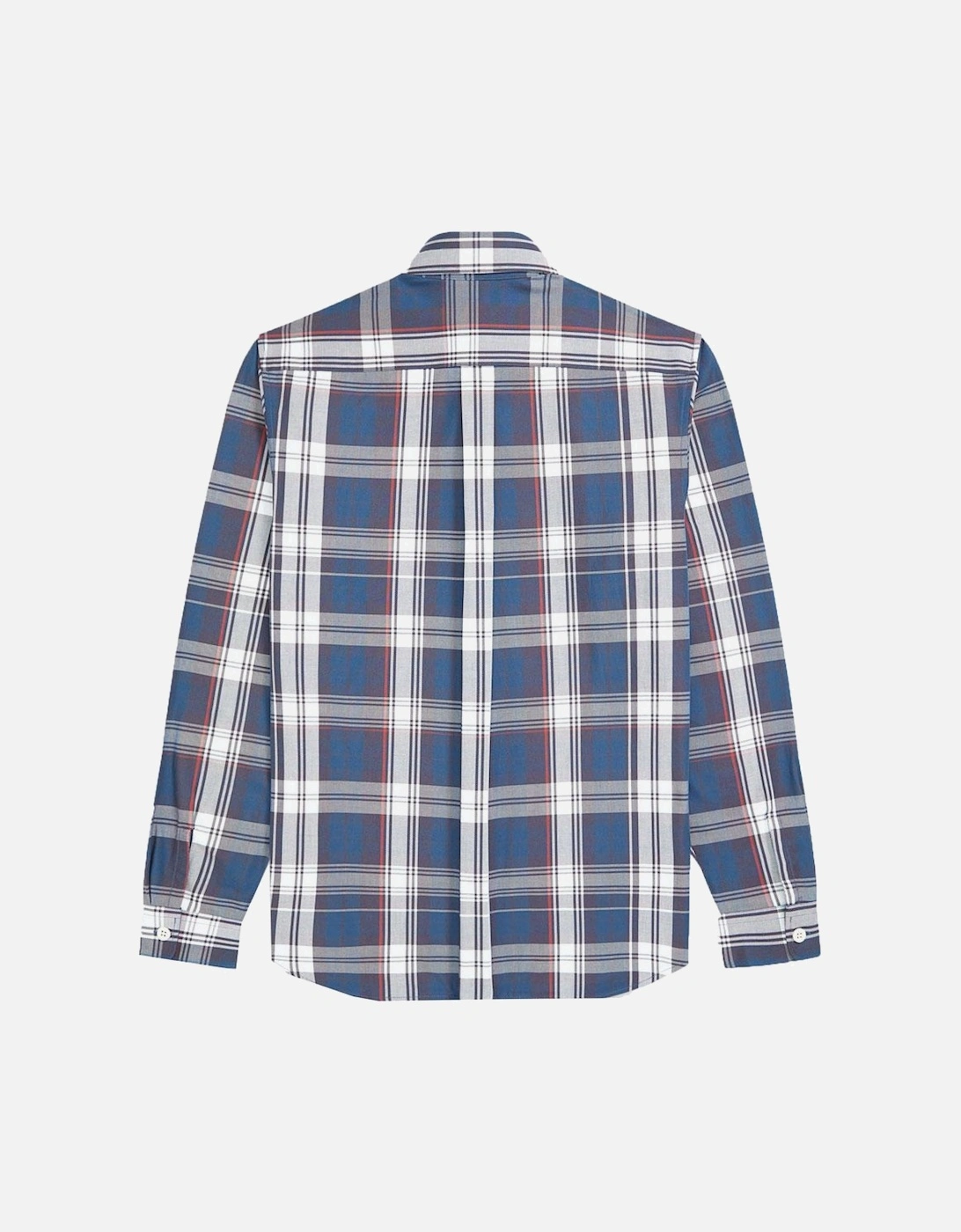 Authentic Midnight Blue Twill Check Shirt - M7567