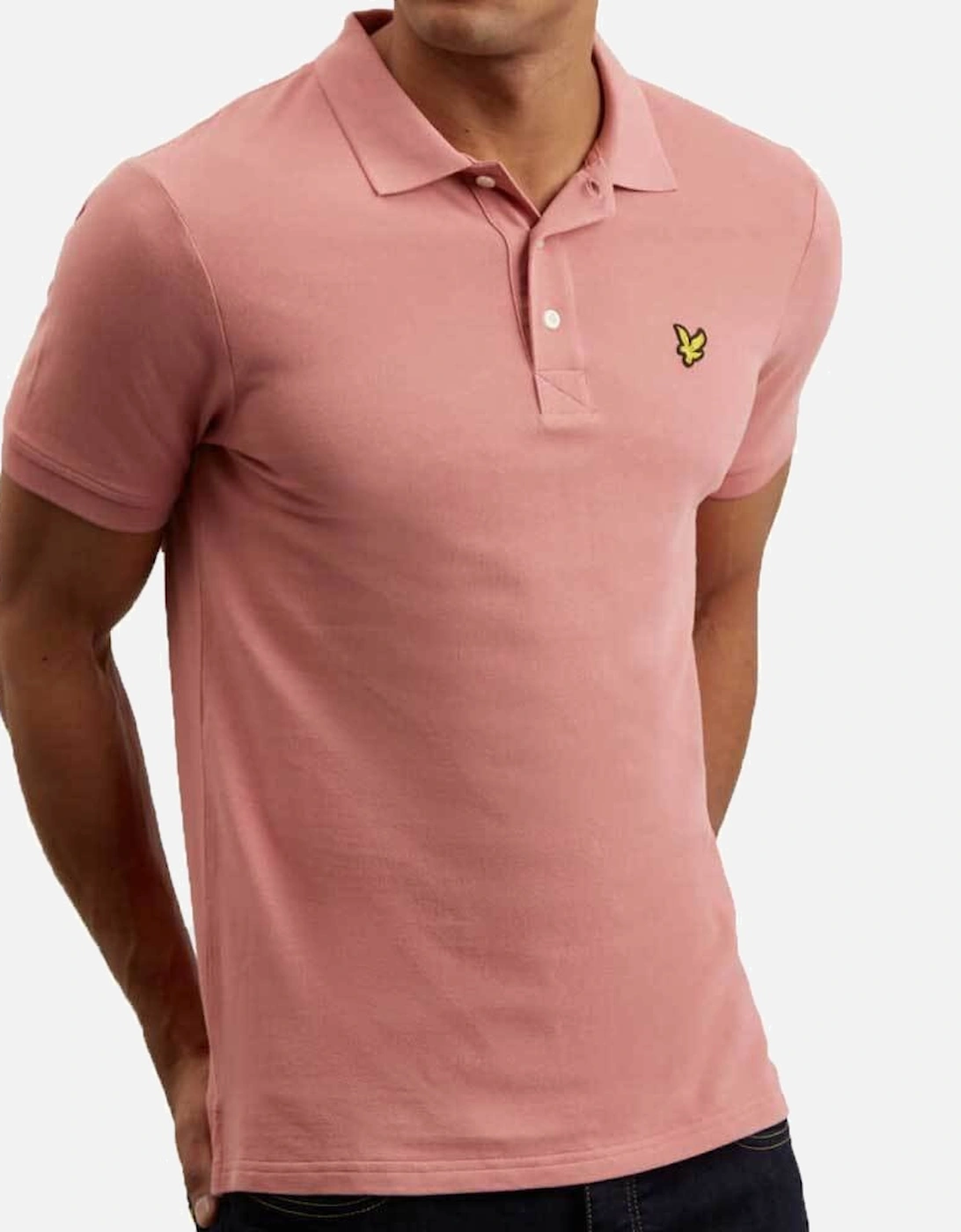 Plain Polo Shirt - Pink Shadow, 3 of 2