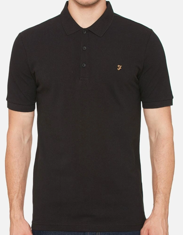 Blaney Short Sleeve Polo Shirt - Black