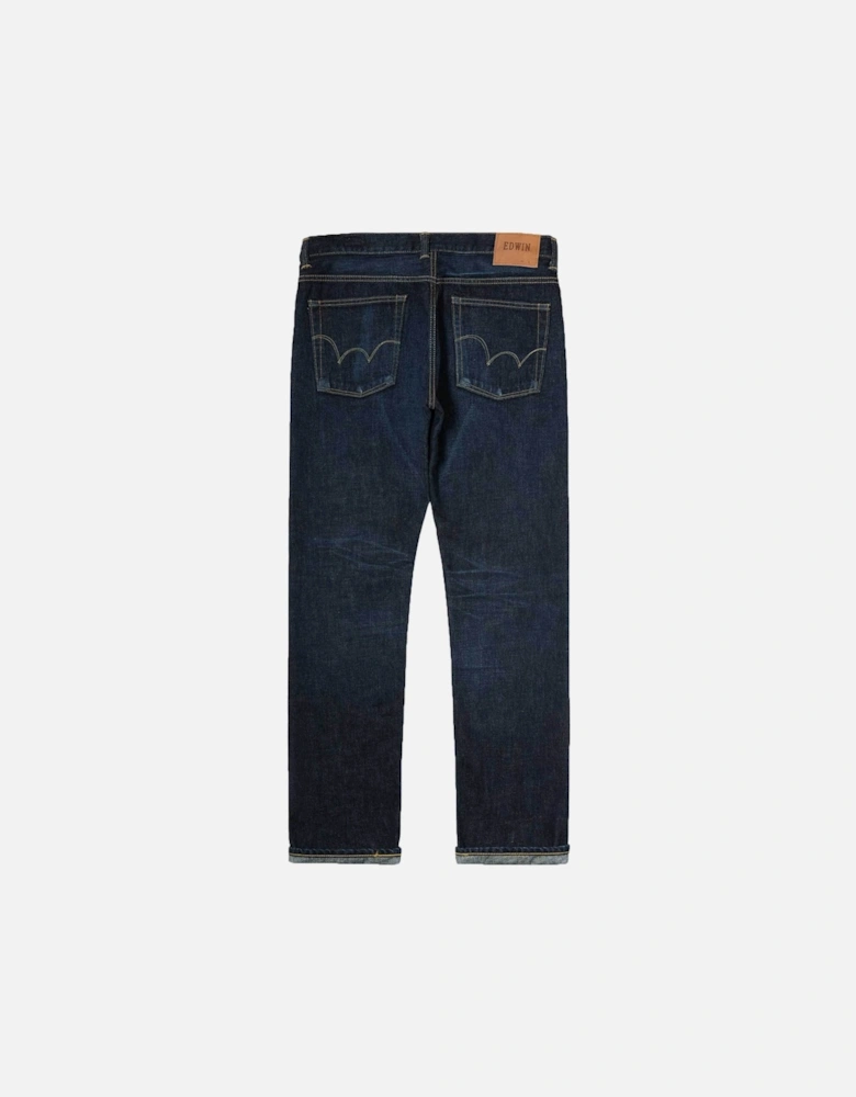 Classic Regular Tapered Jeans - Nihon Menpu Rainbow Selvage Japan Denim - Dark Used