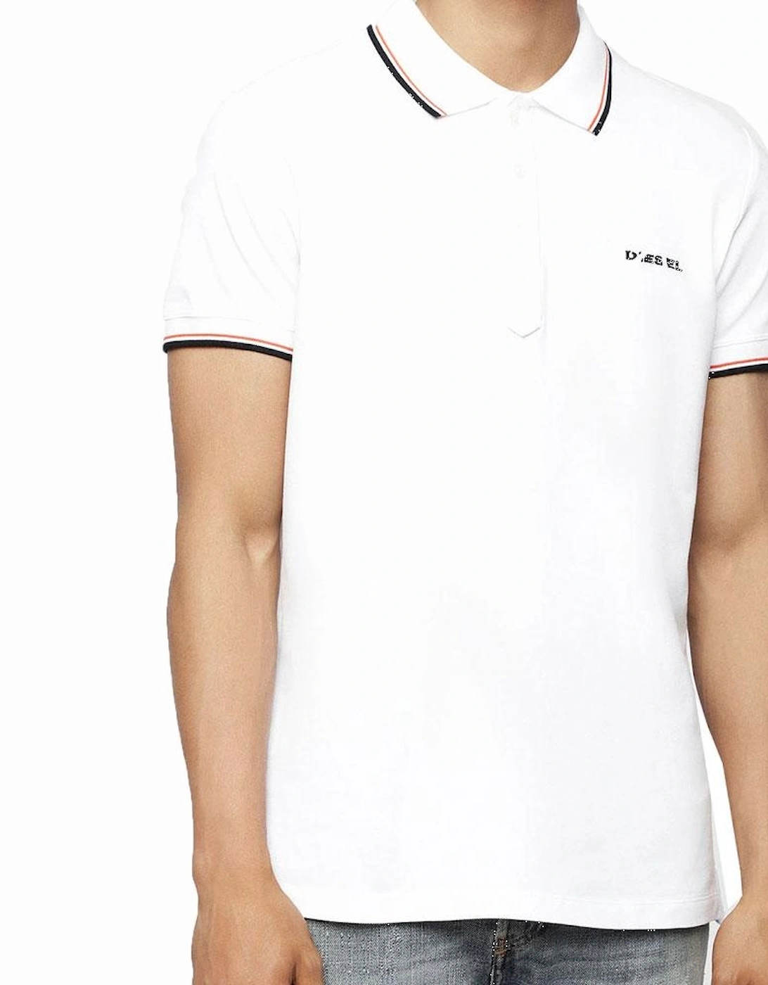 Men's T-Randy Broken Polo Shirt - White, 4 of 3