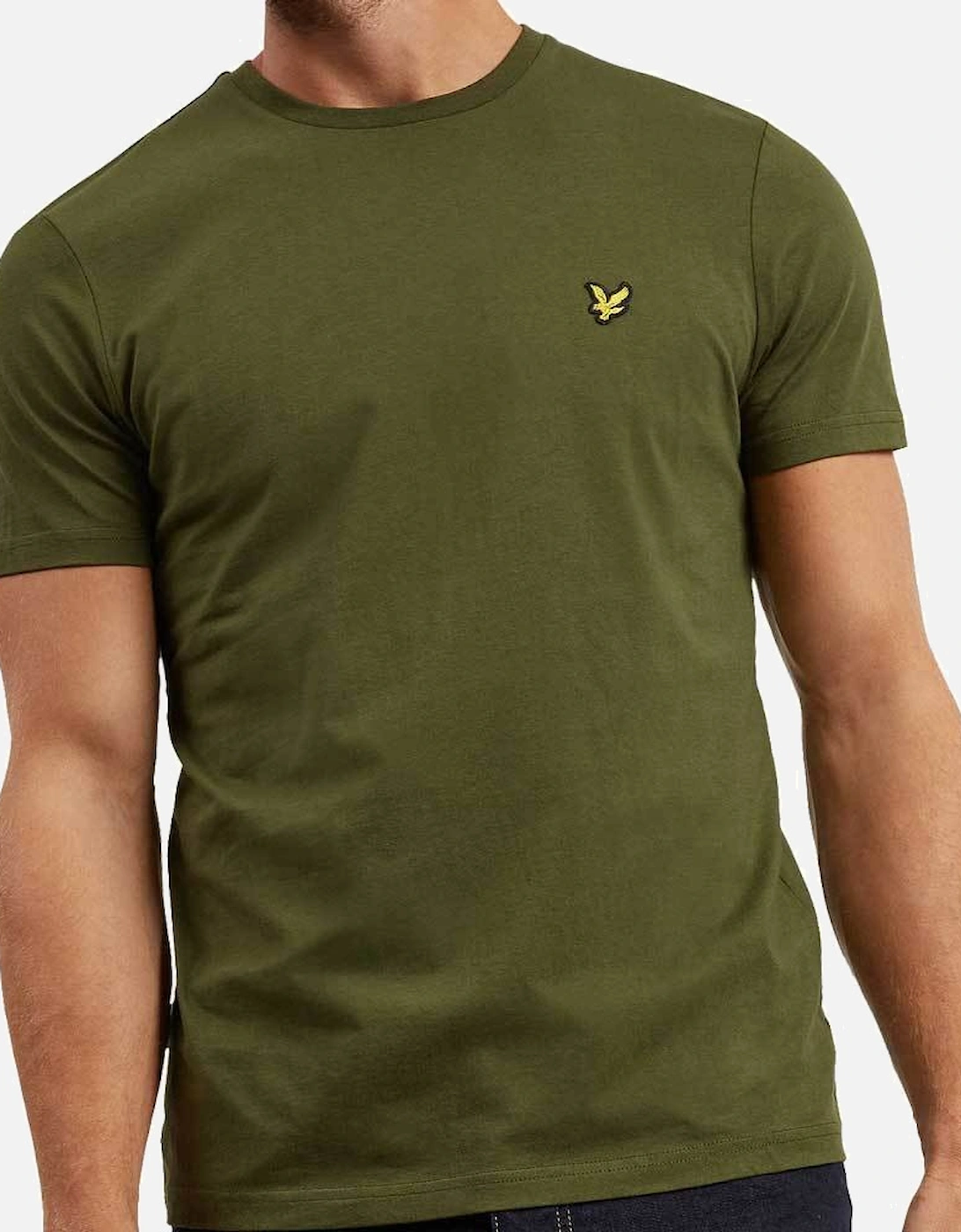 Crew Neck Plain T-Shirt - Woodland Green, 2 of 1