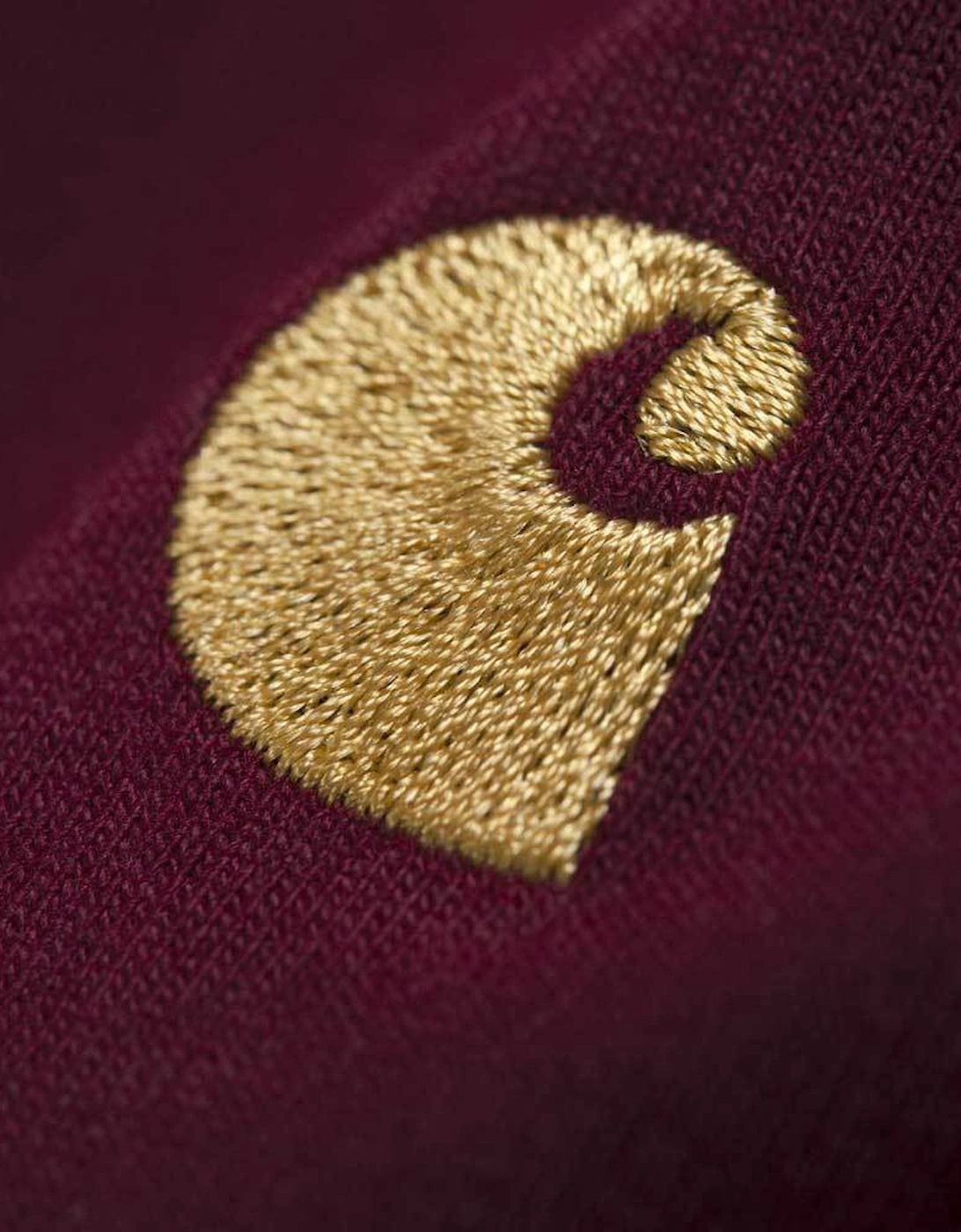 Carhartt Chase T-Shirt - Cranberry / Gold