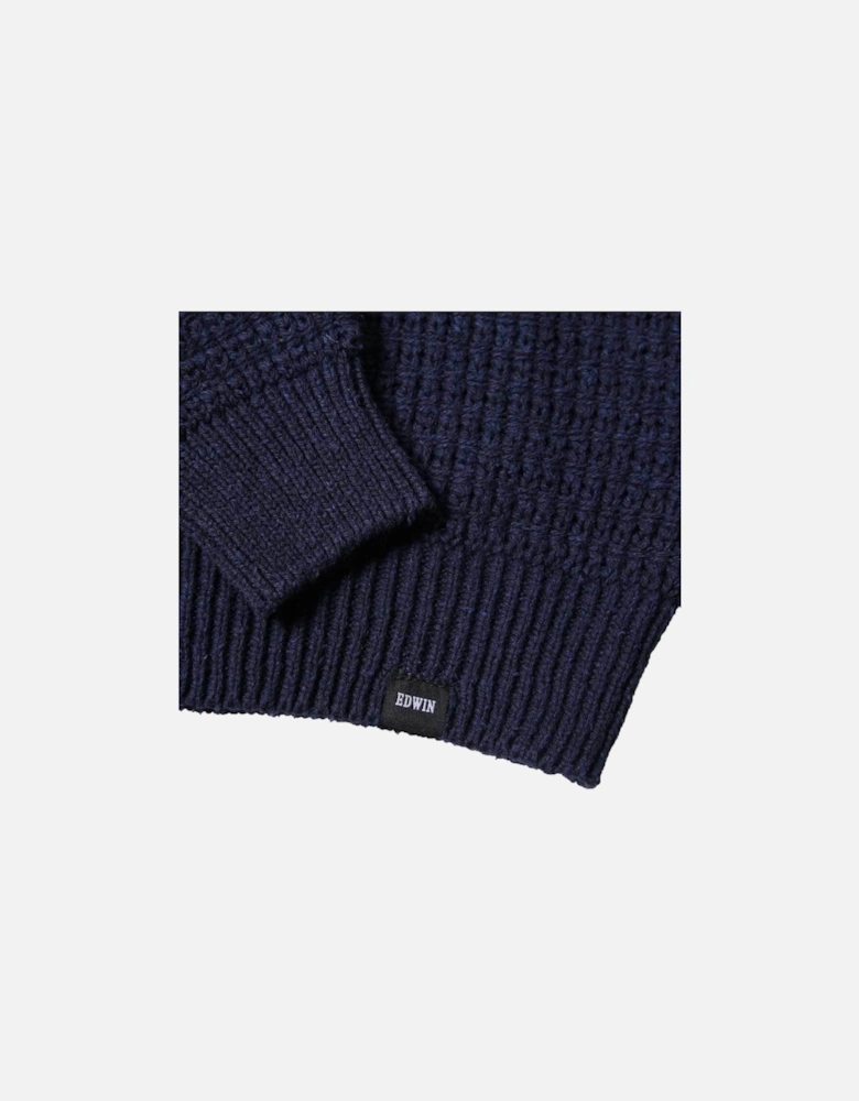 Purl Sweater - Navy