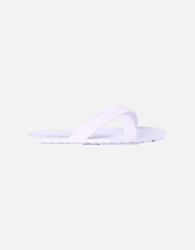 Plaja Wash White Strap Plastic Sandals