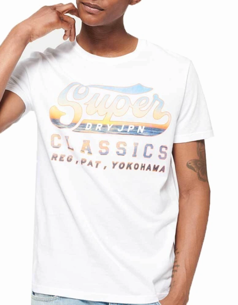 Mens Classics Lite T-Shirt - Swoosh White