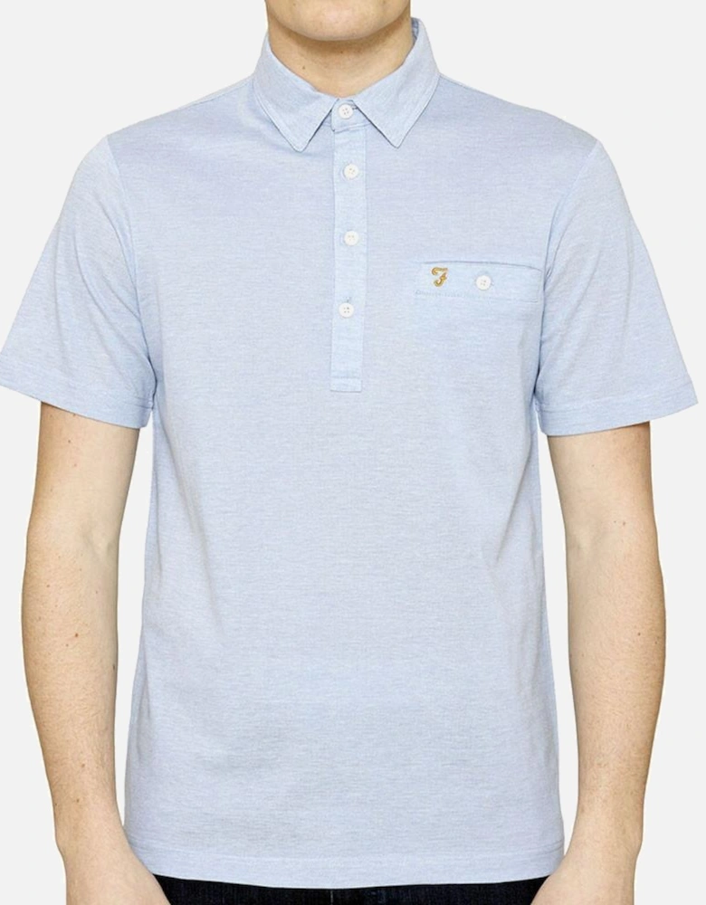 Tennyson Short Sleeve Polo Shirt - Polar Blue