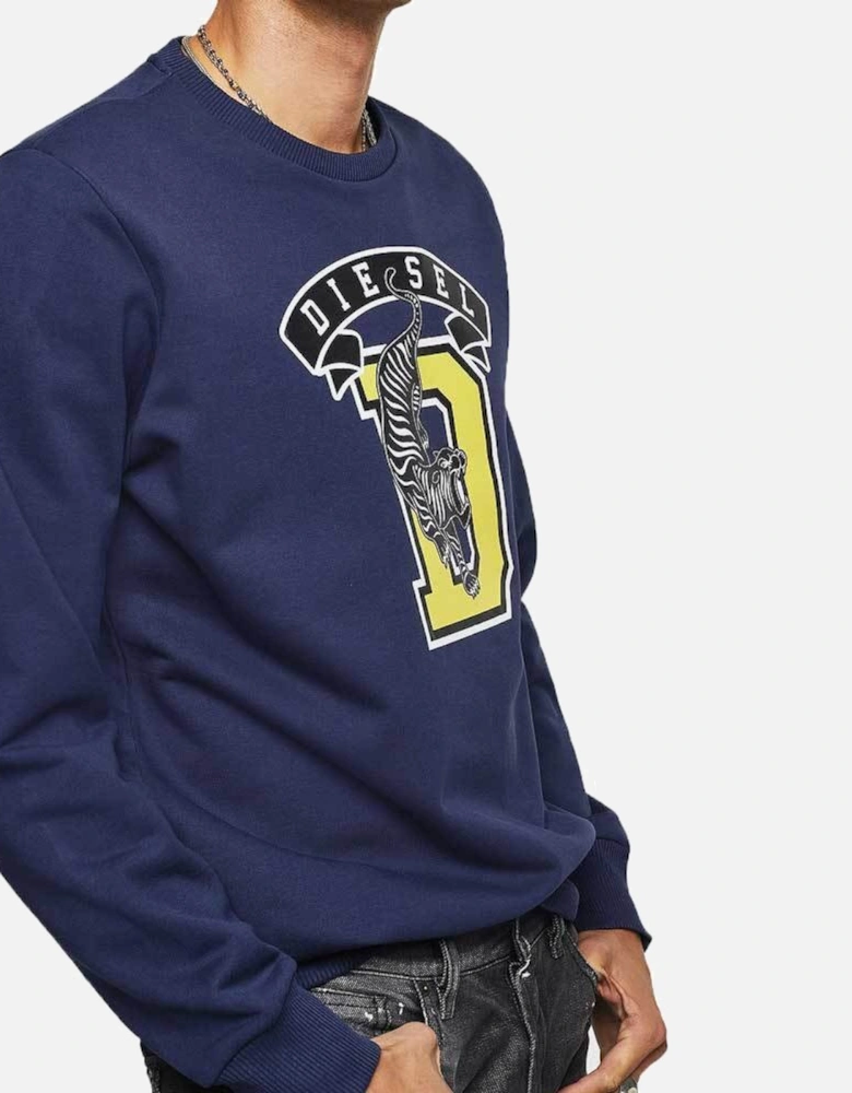 S-GIR-B1 Tiger Sweat Shirt - Navy