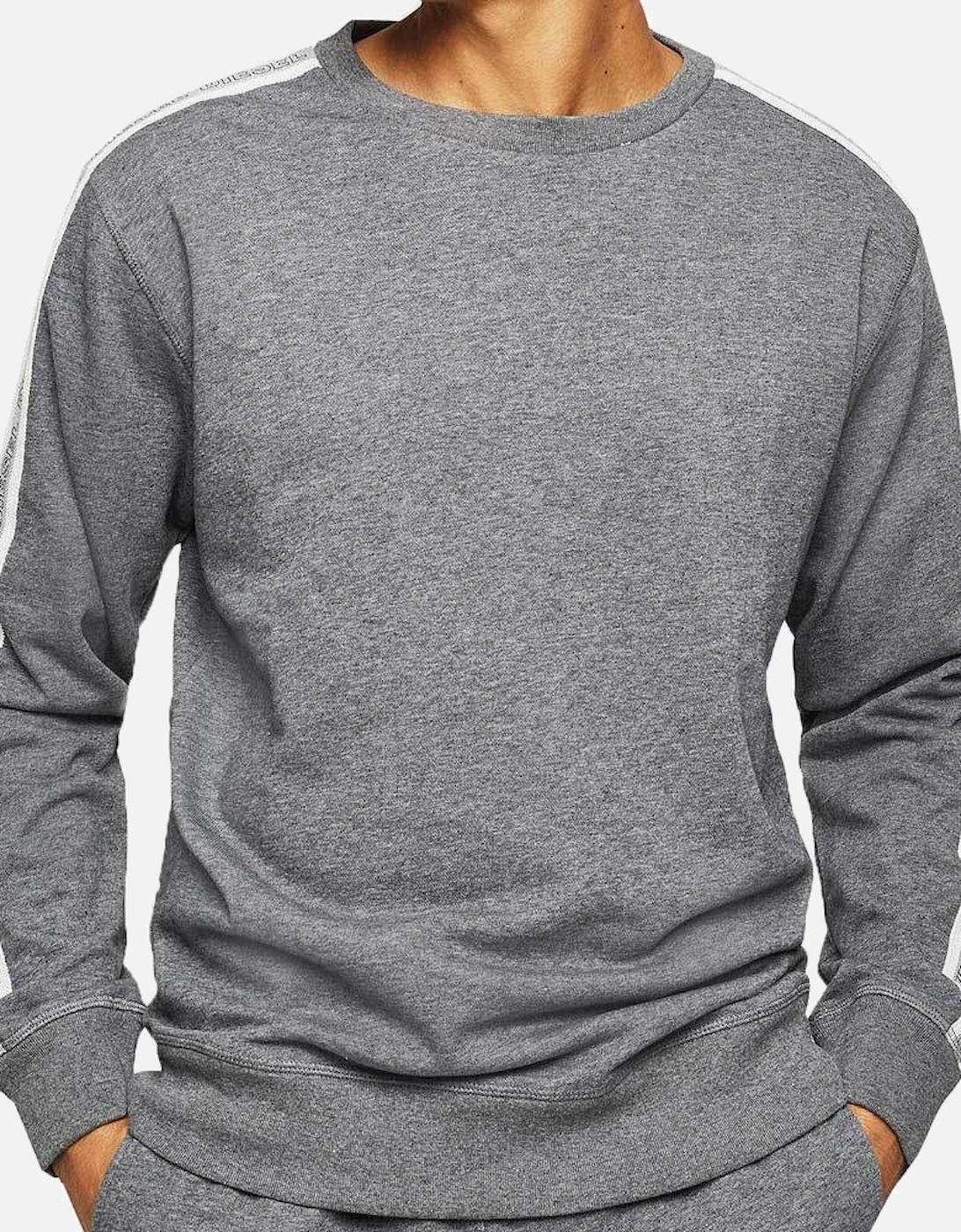 UMLT-Willy Taped Logo Lounge Sweatshirt - Grey