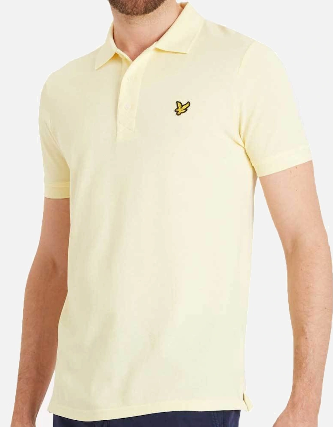 Plain Polo Shirt - Butter Cream Yellow, 4 of 3