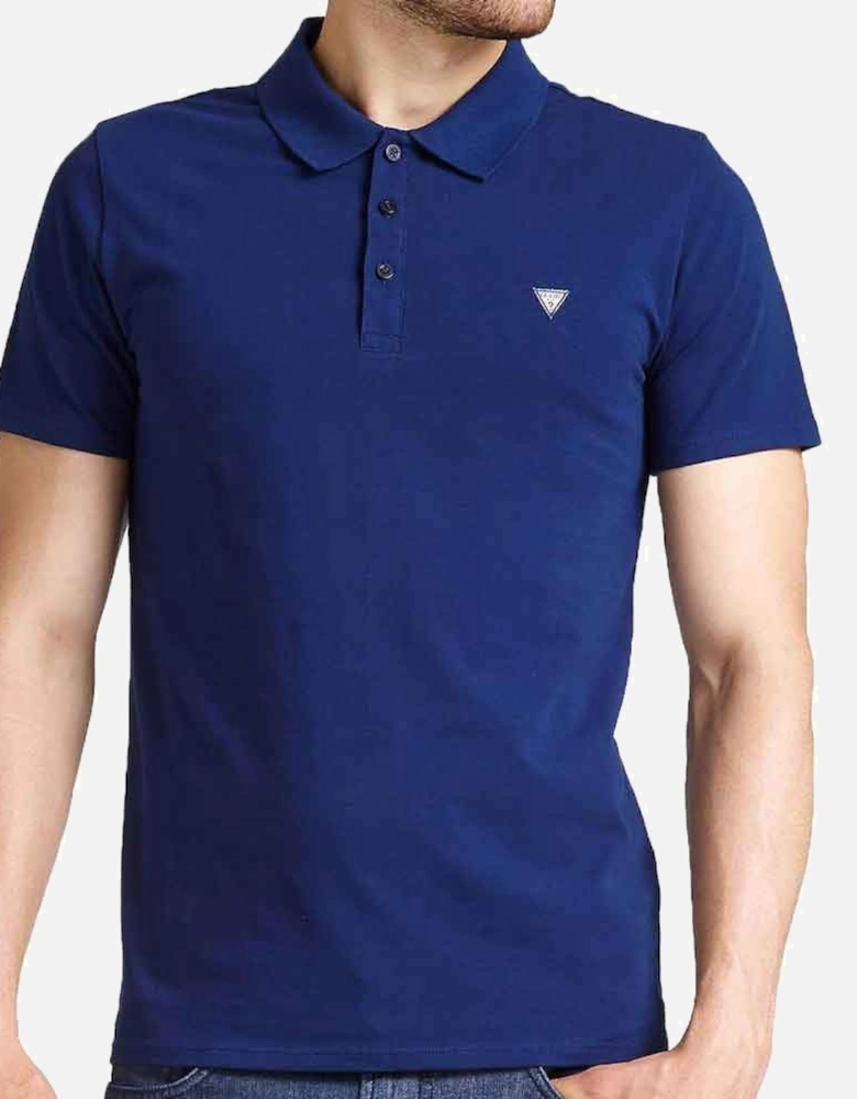 Men's Duane Small Logo Polo Shirt - Navy