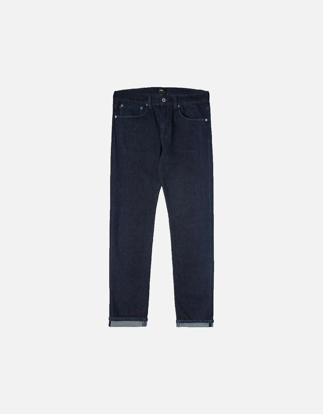 ED-80 Slim Tapered Jeans CS Red Listed Blue Denim - Rinsed, 4 of 3