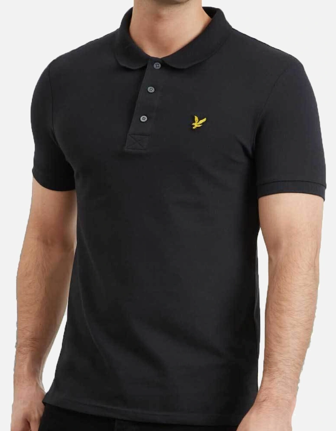 Lyle & Scott Plain Polo Shirt - True Black - SP400VB, 3 of 2