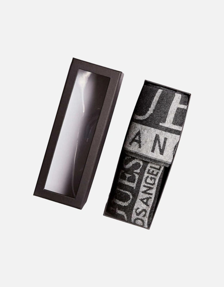 Two-Tone Logo Scarf Gift Box - Grey