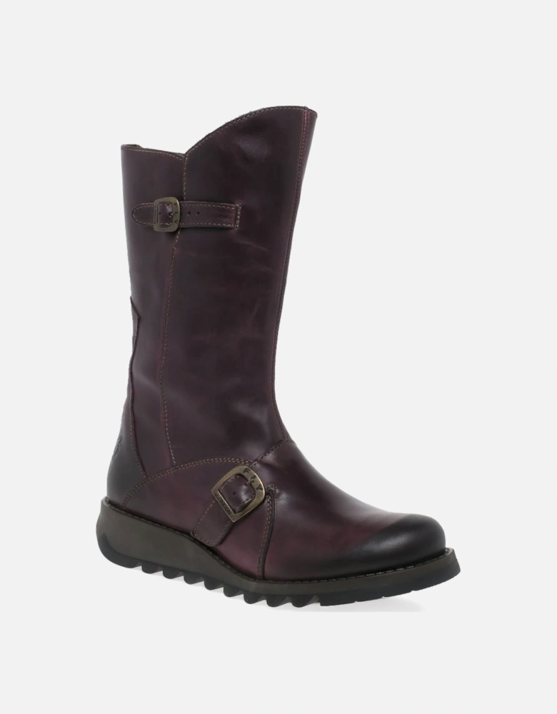 Mes 2 Womens Leather Calf Boots