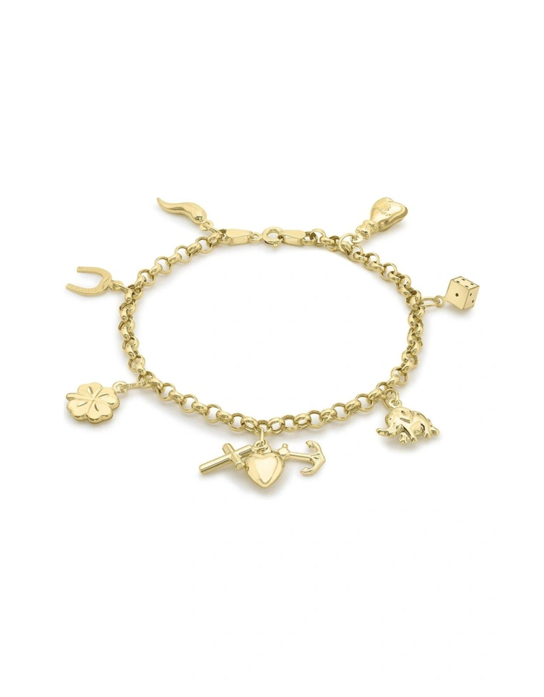 9ct Gold Lucky Charm Bracelet