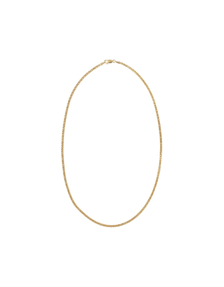 9ct Gold 18 inch Spiga chain necklace
