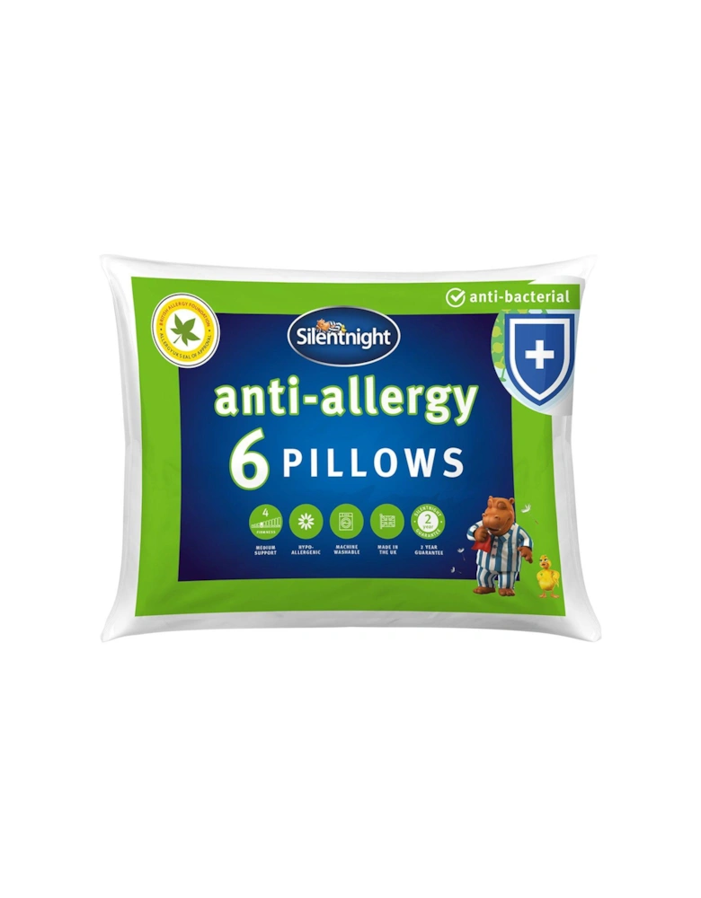 Anti-Allergy Pillows – Pack of 6