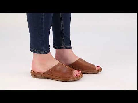 Idol Leather Wide Fit Womens Mules