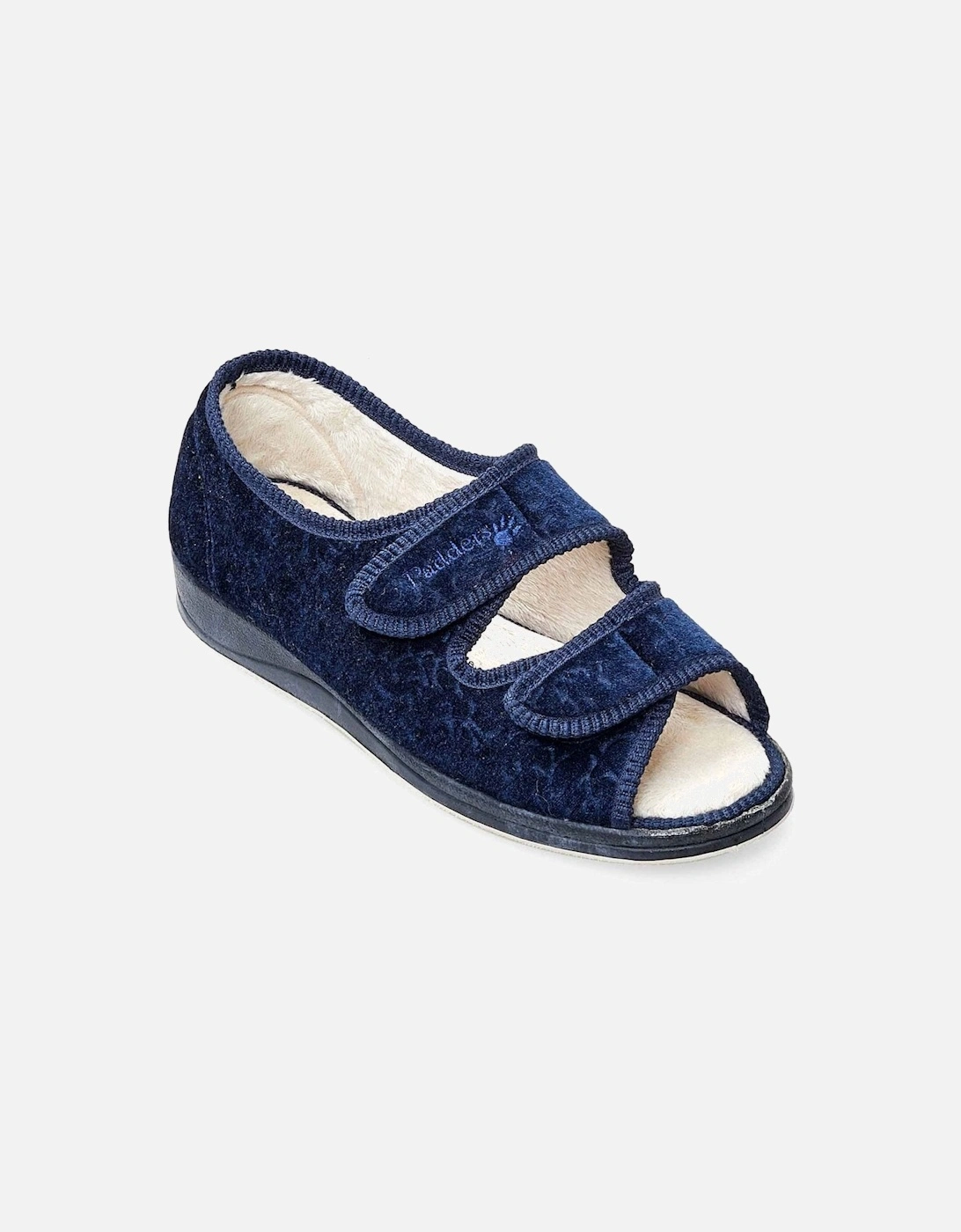 Lydia Womens Twin Strap Slippers, 2 of 1