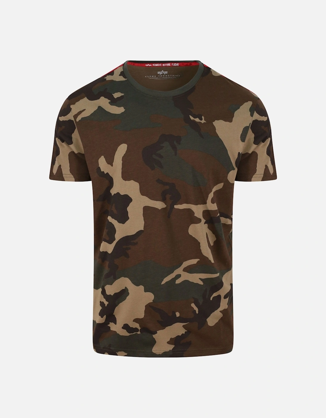 RBF Remove Before Flight Taped Woodland Camo T-Shirt, 5 of 4