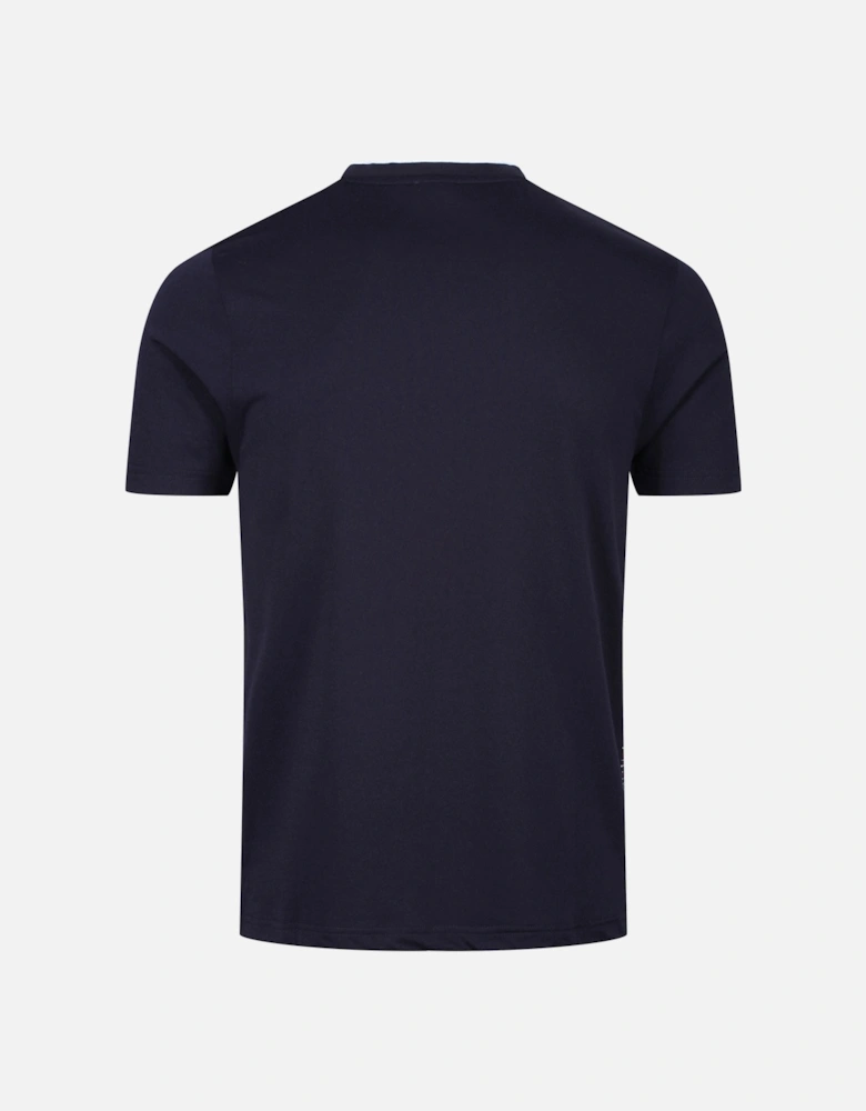 Burbeck Short Sleeve AOP T-Shirt | Navy