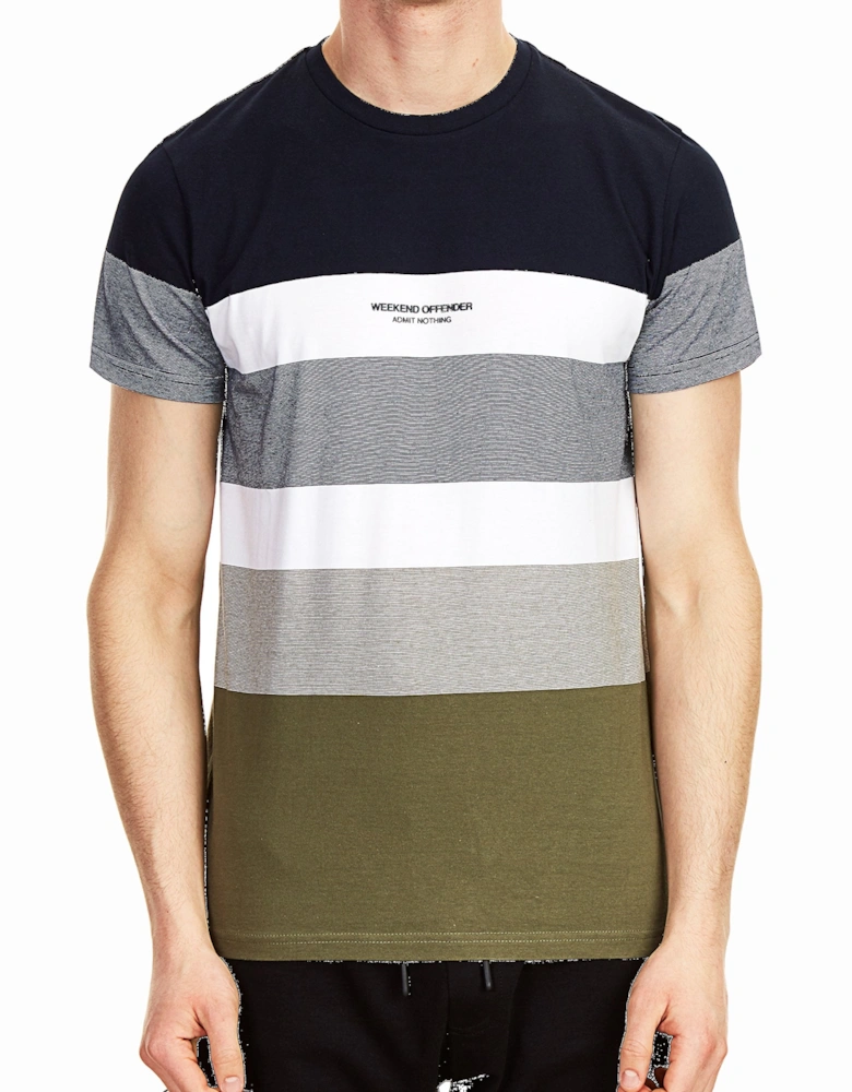 Freemont Striped T-Shirt | Navy