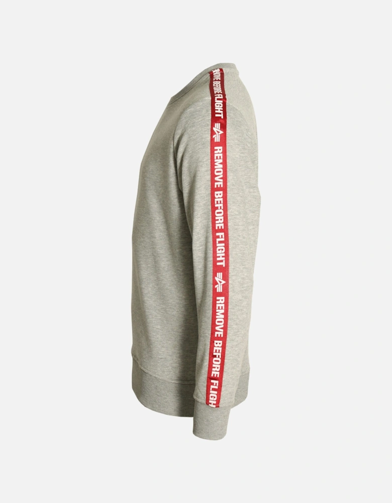 RBF Taped Crew Neck Sweat Shirt | Grey Heather