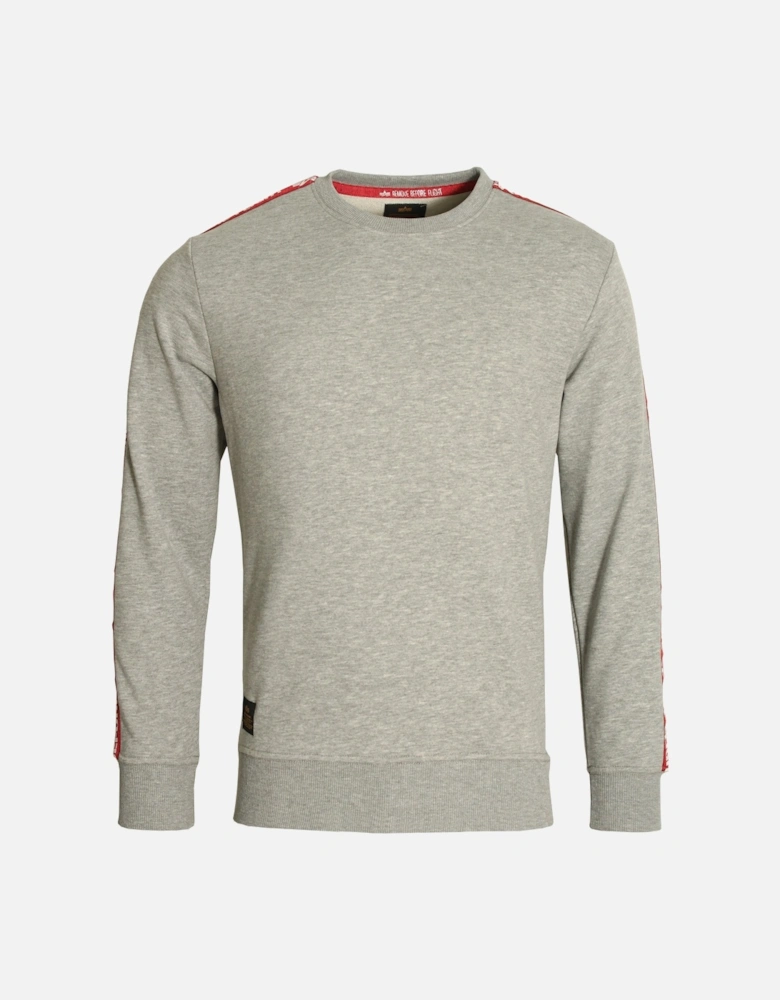 RBF Taped Crew Neck Sweat Shirt | Grey Heather