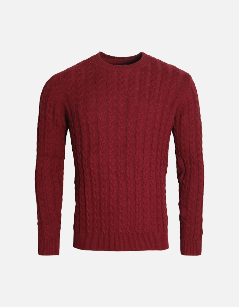 Monzon Crew Neck Sweater | Garnet