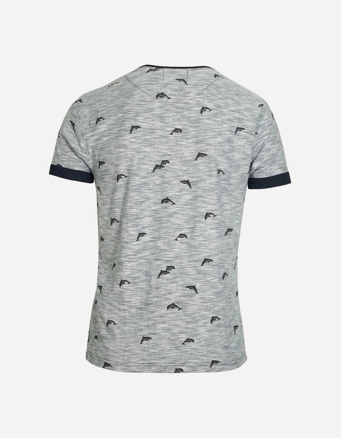 Stonewell Dolphin Print Pocket T-Shirt | Navy