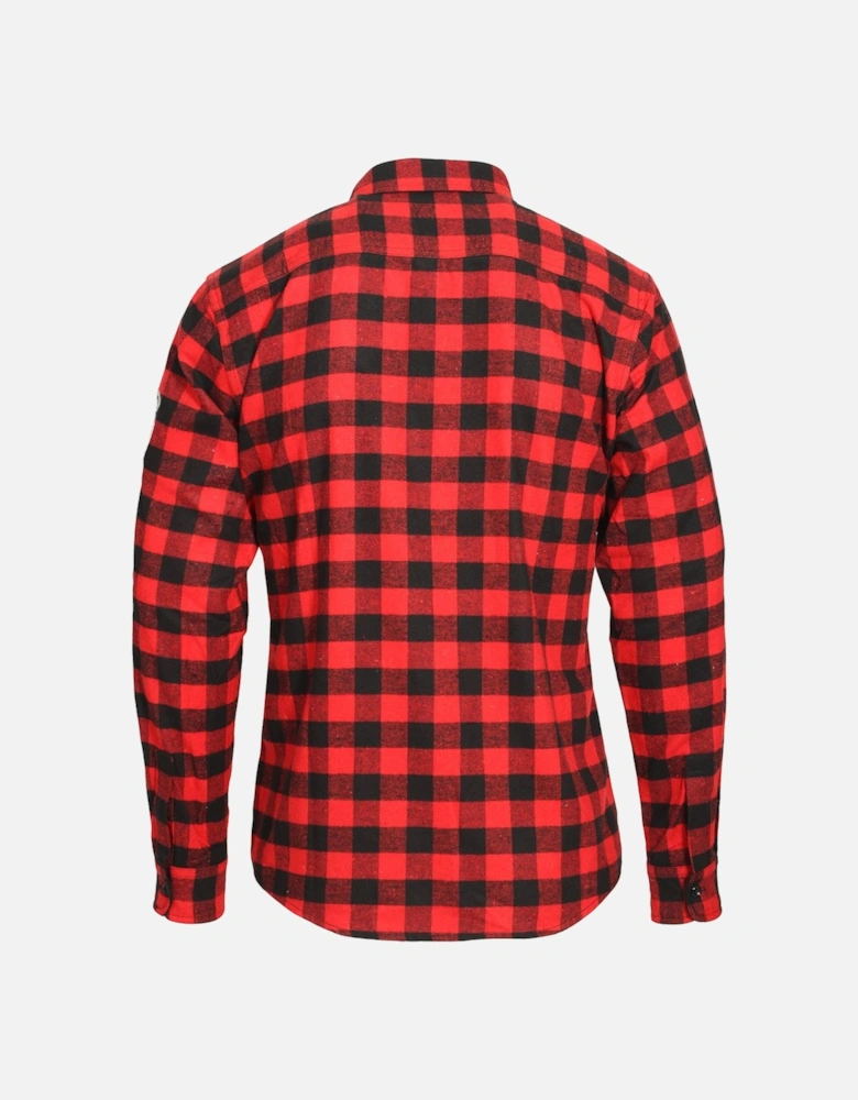 Button Down Shirt Red Check