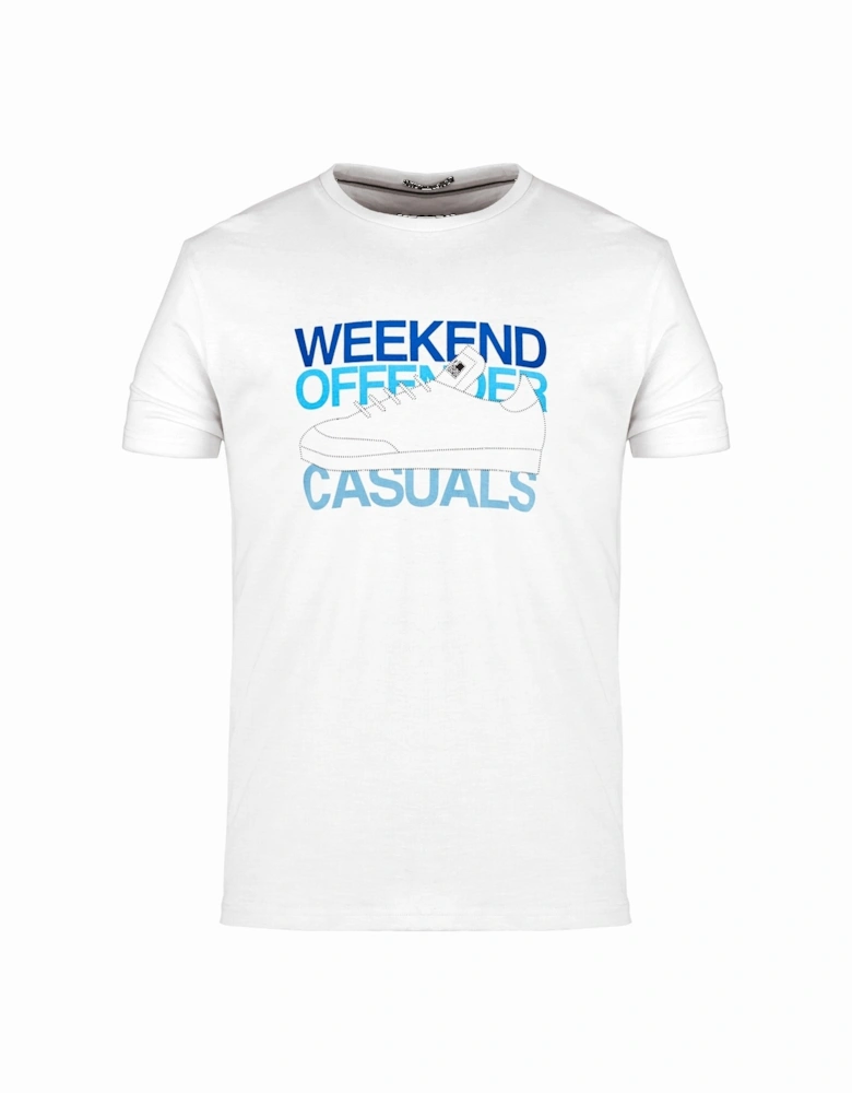 Casuals Graphic Print T-Shirt | White